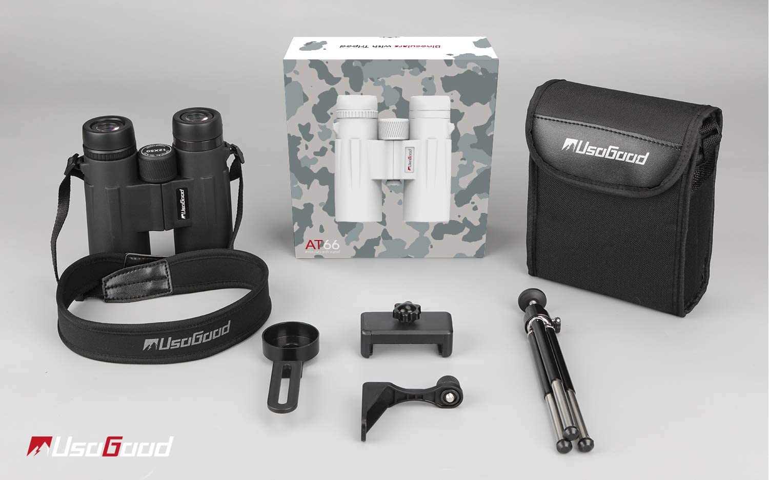 Usogood 12X50 Binoculars for Adults with Tripod, Waterproof Compact ...
